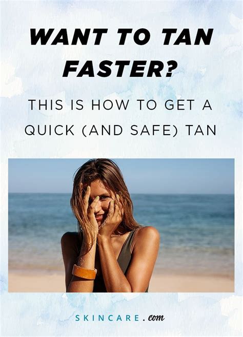 how to tan quickly naturally.